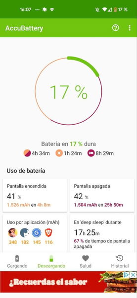 Esta utilísima aplicación te avisa cuando la batería de tu móvil está completamente cargada