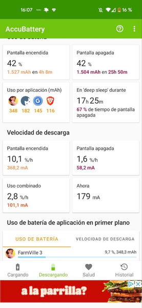 Esta utilísima aplicación te avisa cuando la batería de tu móvil está completamente cargada