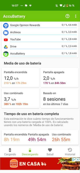 Esta utilísima aplicación te avisa cuando la batería de tu móvil está completamente cargada