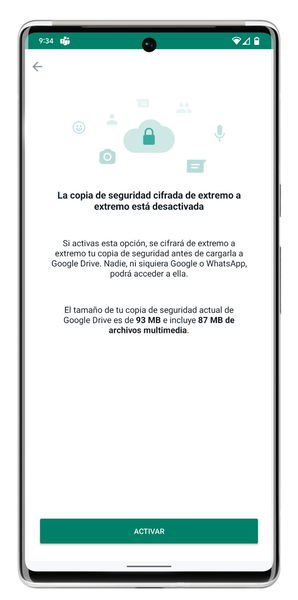 Así puedes proteger tus copias de seguridad de WhatsApp con cifrado de extremo a extremo