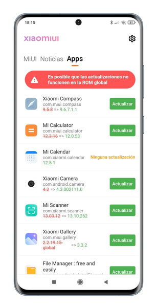 Actualiza de un plumazo las aplicaciones de tu Xiaomi con este truco