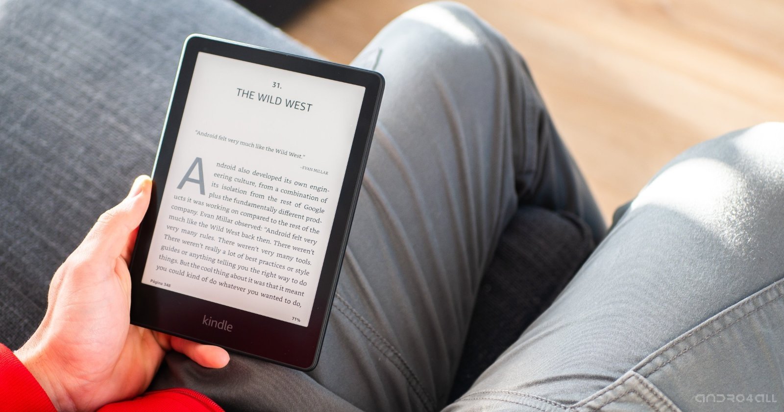Leyendo en el Amazon Kindle Paperwhite 2021