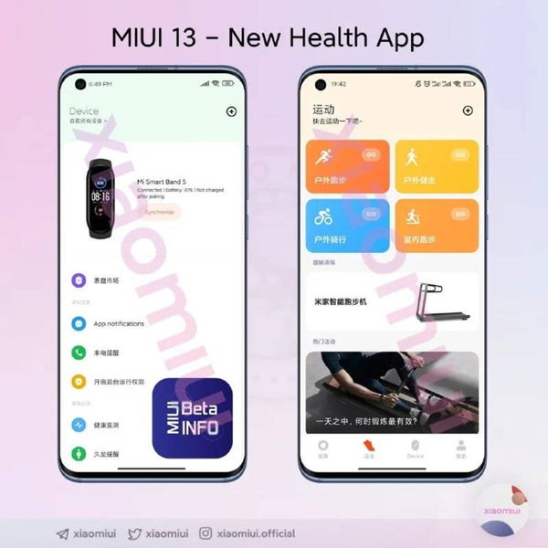 La aplicación de salud de Xiaomi se prepara para la llegada de MIUI 13