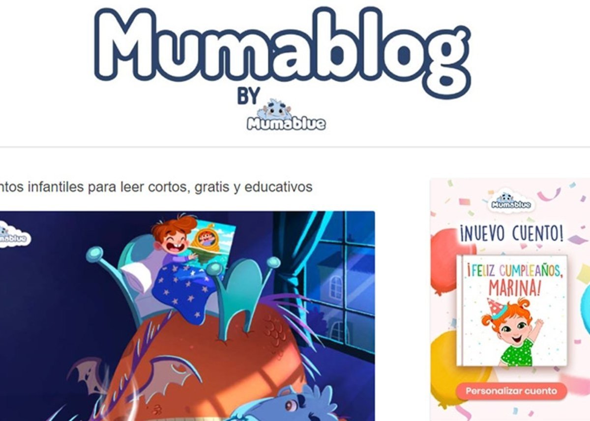 Mumablog by Mumablue: una de las mejores páginas webs para leer cortos infantiles