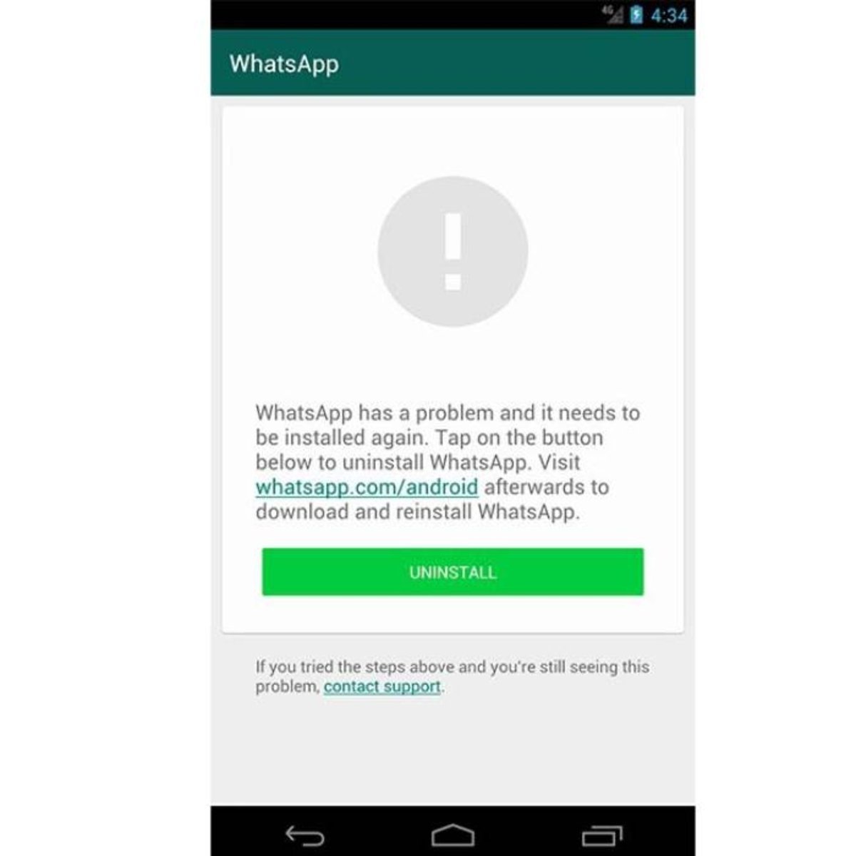 WhatsApp no funciona en Android 4.0.4 (1)