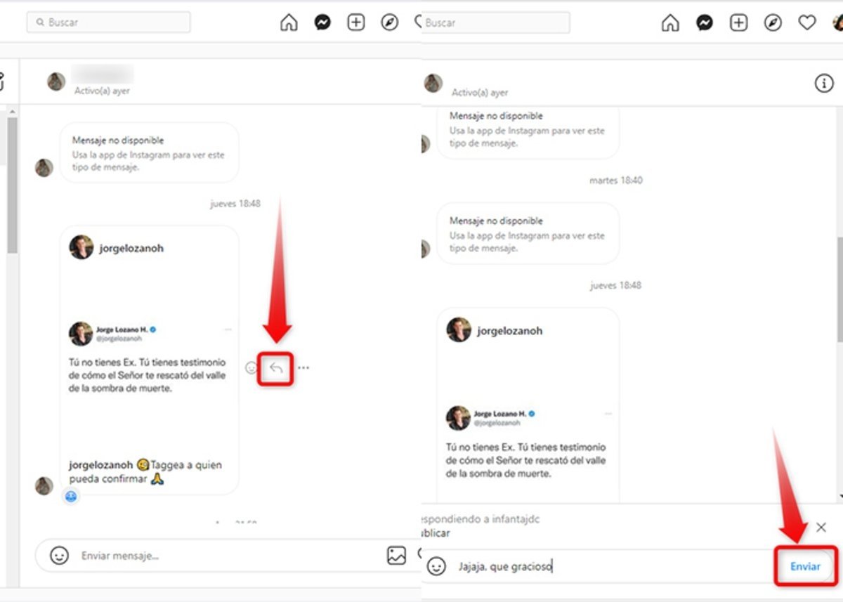 Cómo responder mensajes en Instagram desde el móvil o PC