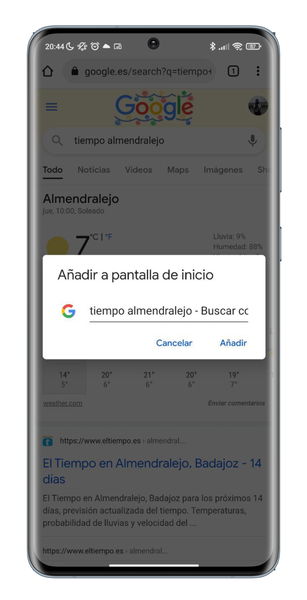 Truco de Google Chrome: crea accesos directos a tus búsquedas para abrirlas con un solo toque