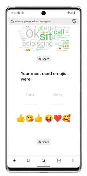 Cómo ver tu WhatsApp Wrapped con los emojis que más has usado, el número de mensajes de un chat y más