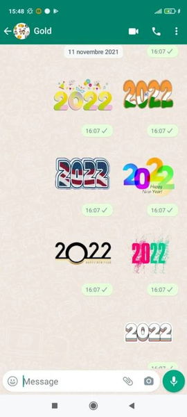 Stickers de WhatsApp para felicitar el Año Nuevo 2022 y las Navidades