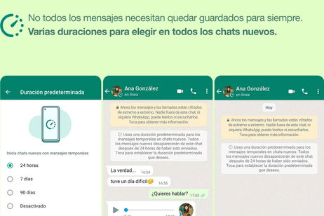 WhatsApp se actualiza con nuevas funciones para los mensajes que desaparecen