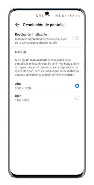 Cómo cambiar la resolución de la pantalla de tu móvil Android