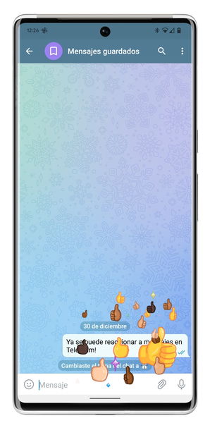 Cómo reaccionar a un mensaje en Telegram