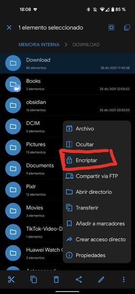 Este es el mejor explorador de archivos que he probado en Android