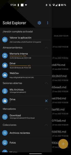 Este es el mejor explorador de archivos que he probado en Android