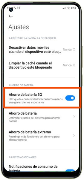 Cómo hacer que el 5G de tu móvil Xiaomi consuma mucha menos batería