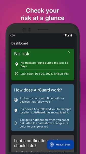 AirGuard: Aplicación gratuita de Android permite a los usuarios