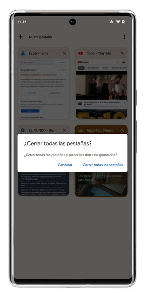 Chrome para Android solucionará uno de sus principales engorros: adiós al cierre inesperado de pestañas