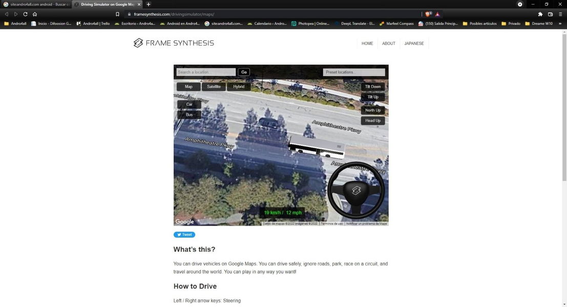 Con esta web puedes simular que conduces en Google Maps por cualquier parte del mundo