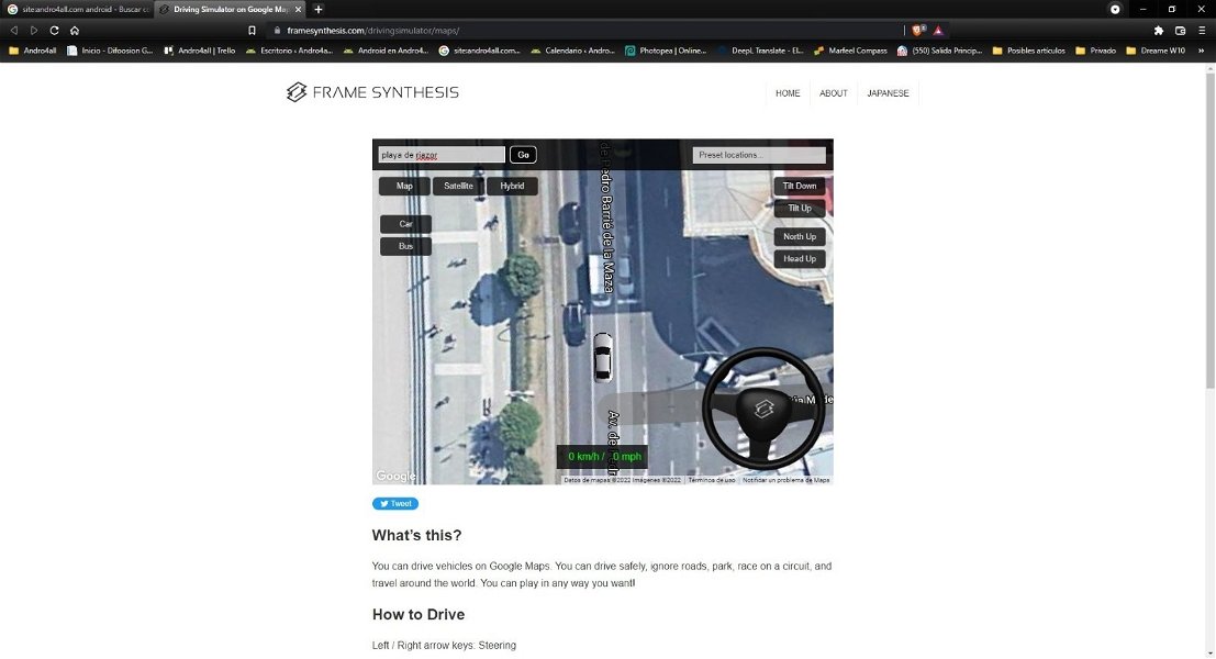 Con esta web puedes simular que conduces en Google Maps por cualquier parte del mundo