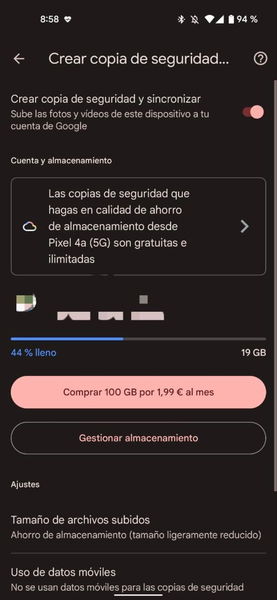 Google Fotos actualiza su copia de seguridad con datos móviles con un nuevo límite diario