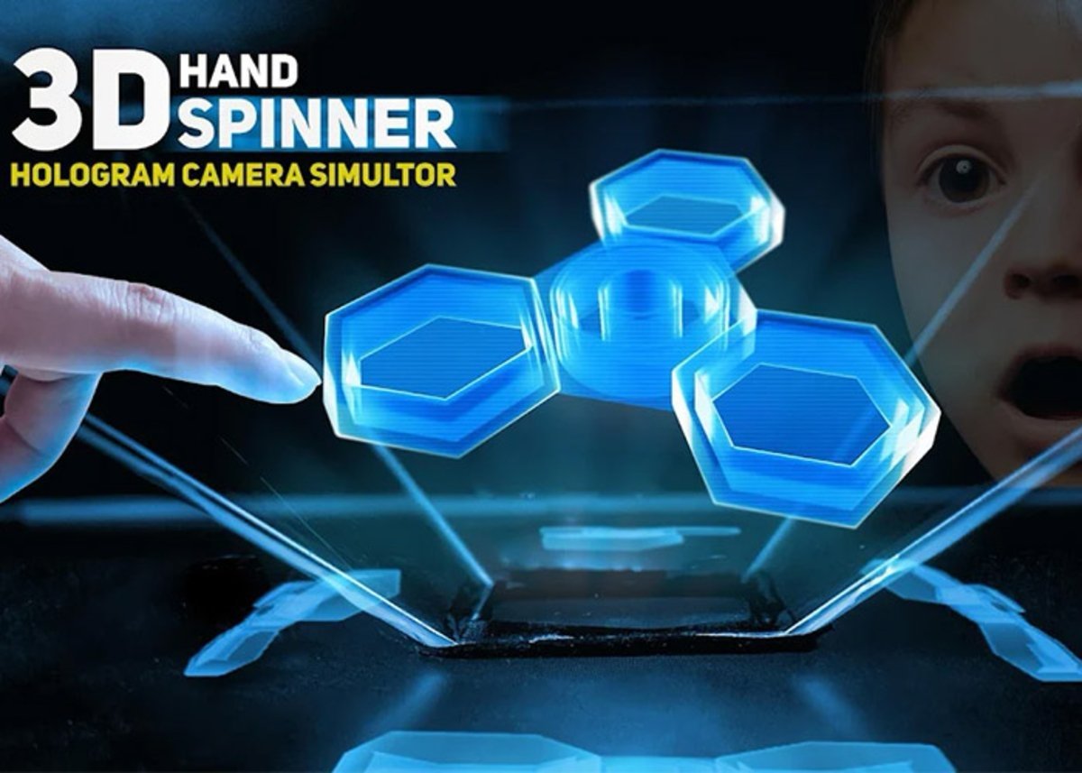 Hand spinner 3D: hologramas con efecto tridimensional