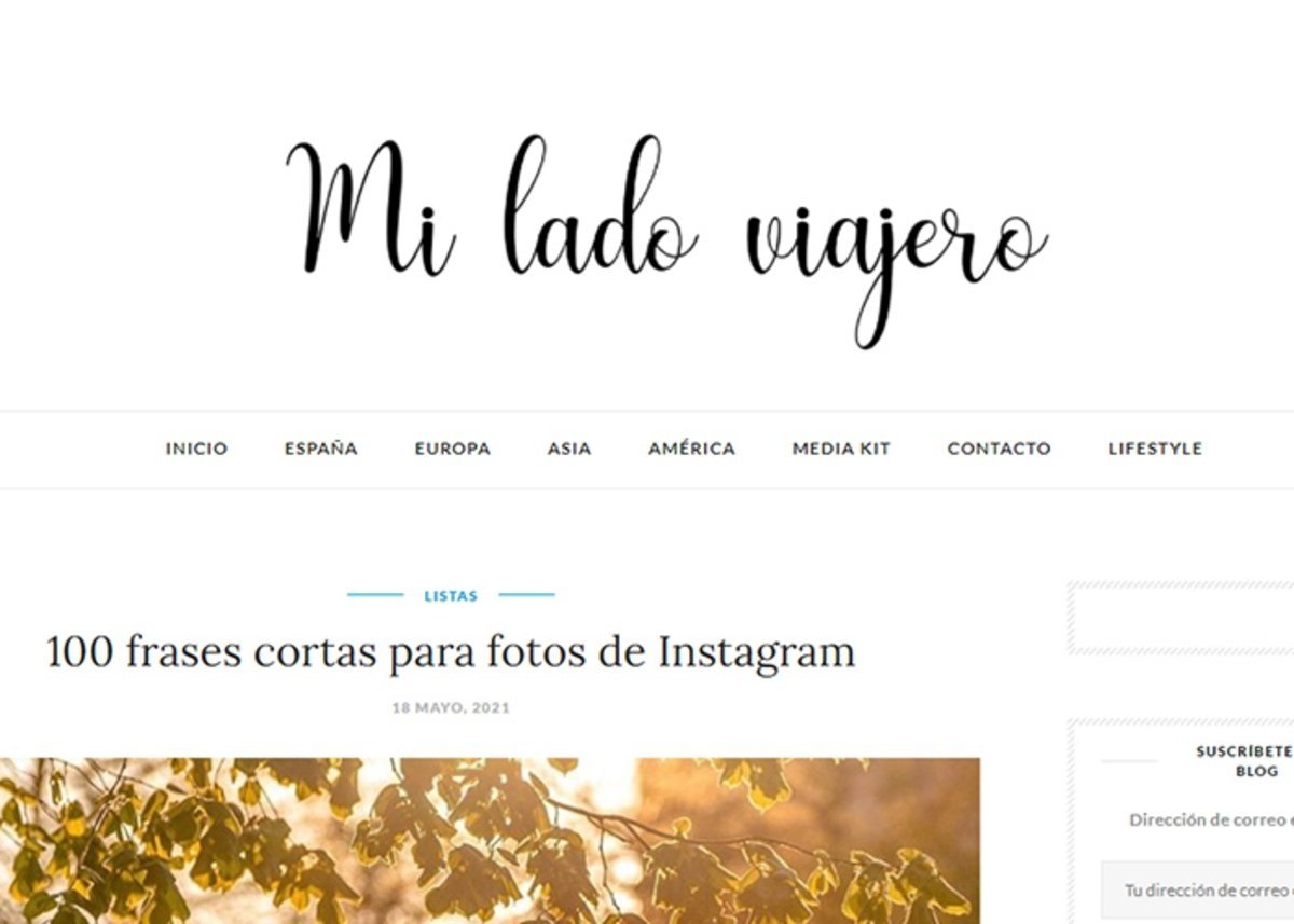 Mi lado viajero: frases cortas para fotos e imágenes de Instagram