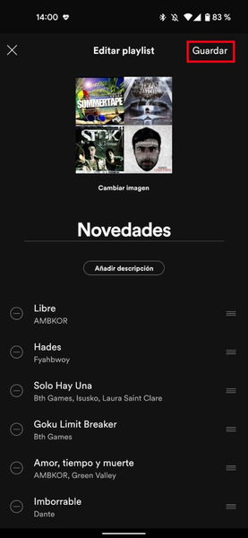 Spotify: cómo cambiar la carátula de tus listas de reproducción