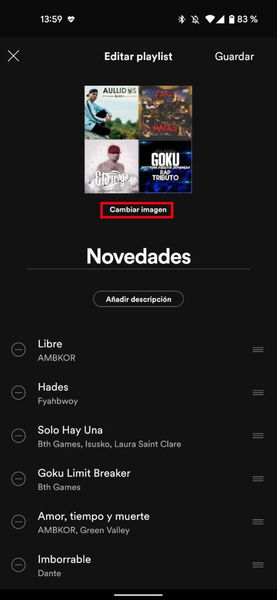 Spotify: cómo cambiar la carátula de tus listas de reproducción