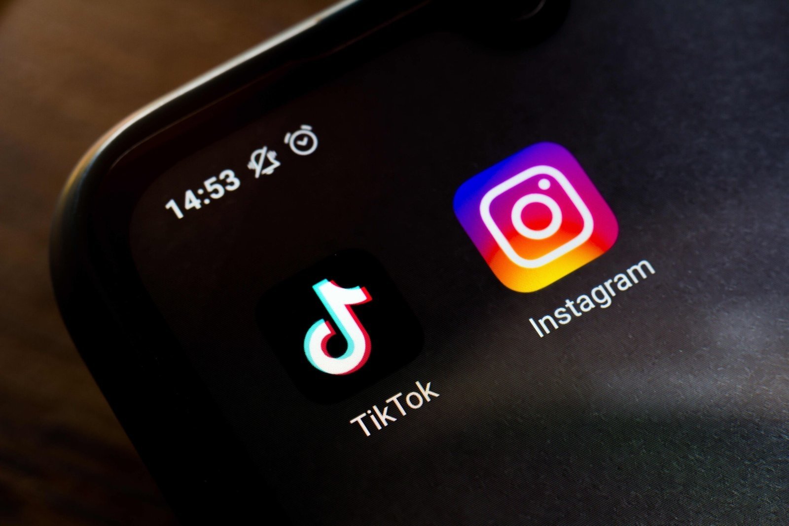 Iconos de TikTok e Instagram