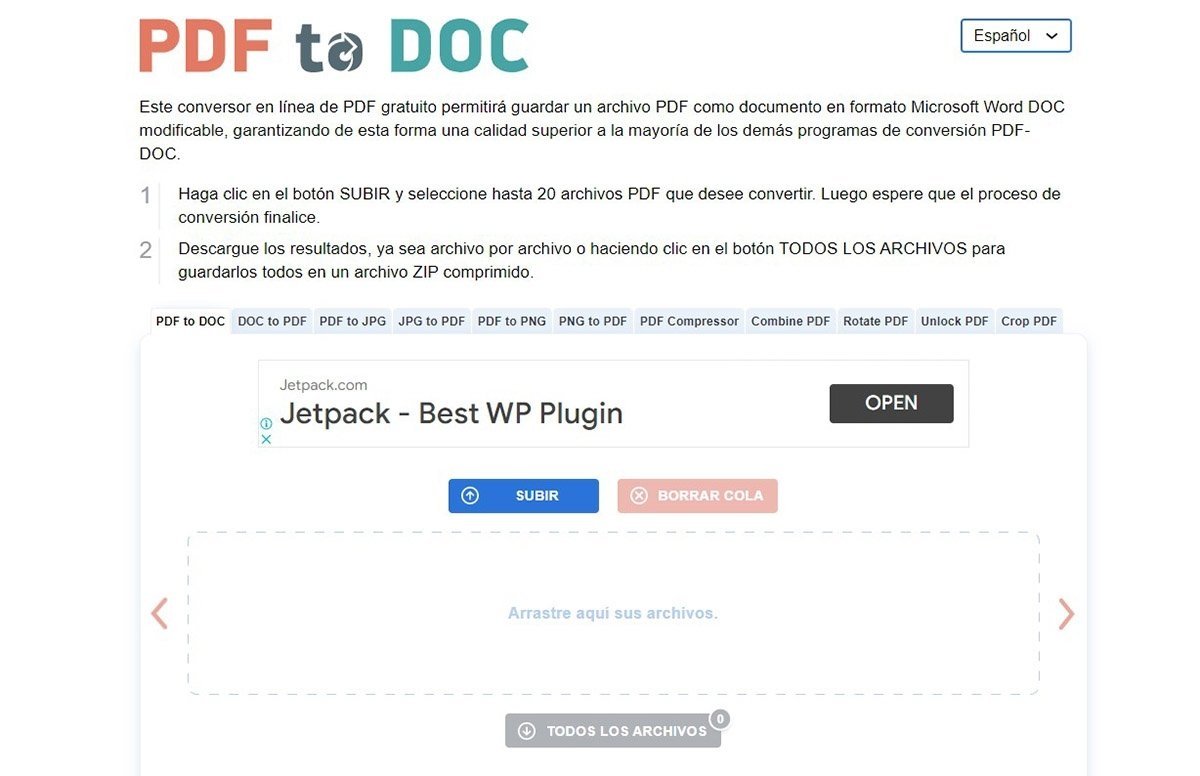 Web PDF2doc