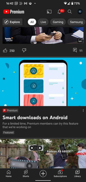 YouTube para Android está probando una nueva función que te permitirá descargar los vídeos automáticamente