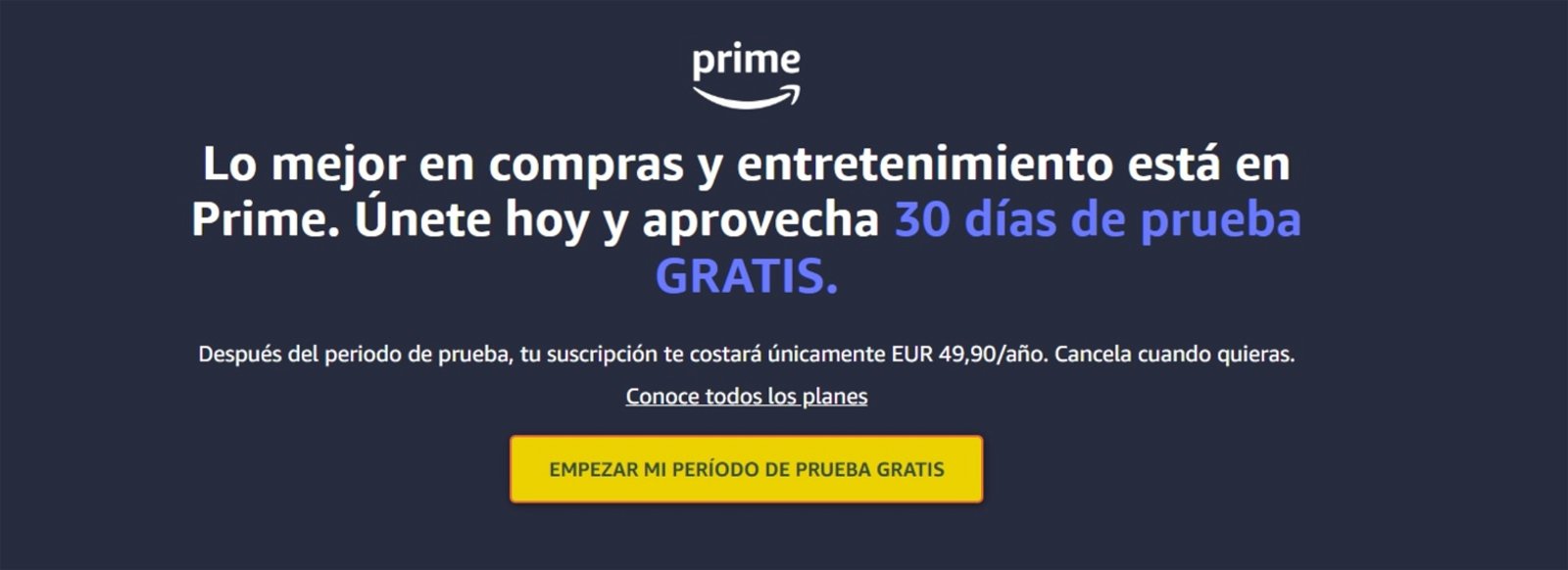 Amazon Prime empezar