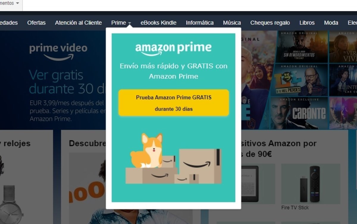 inicio Amazon Prime