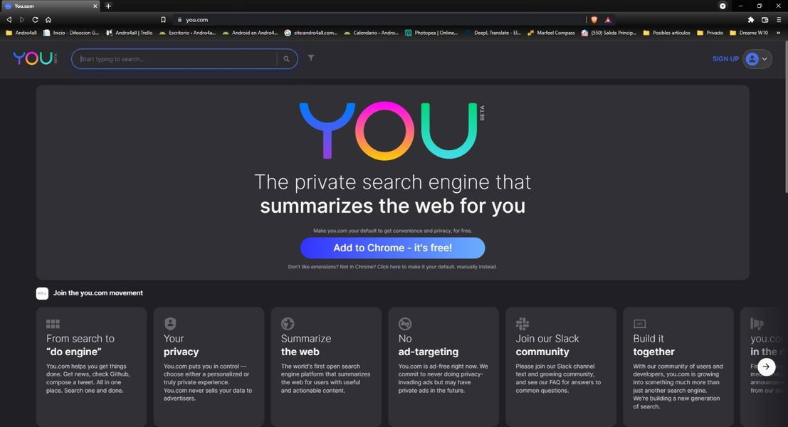 Así es you.com, una de las alternativas a Google más originales de los últimos años