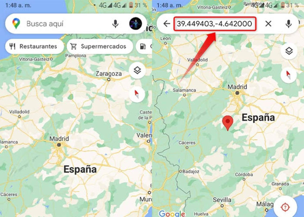 Así puedes ver las coordenadas en Google Maps desde tu dispositivo móvil