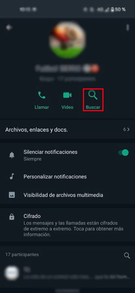 WhatsApp se actualiza con una nueva función que te facilitará la búsqueda de mensajes