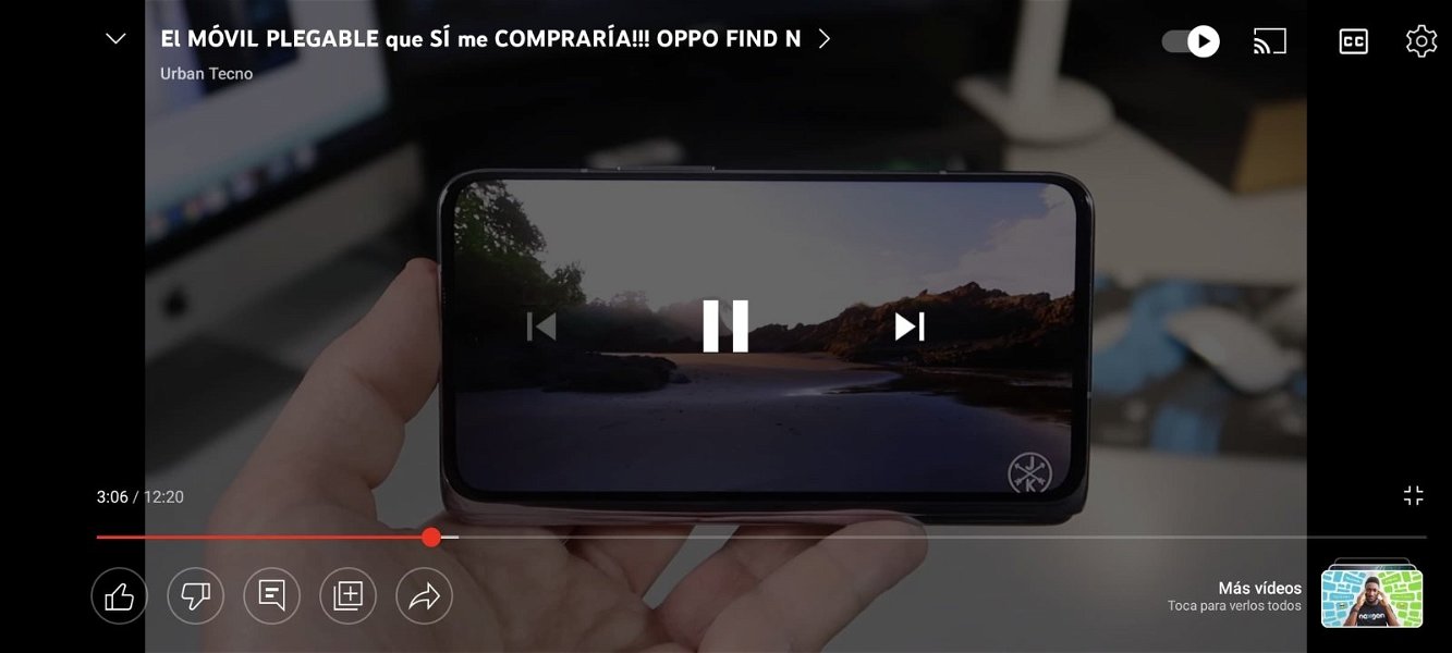 YouTube cambia por completo el diseño de su reproductor de vídeo en móviles