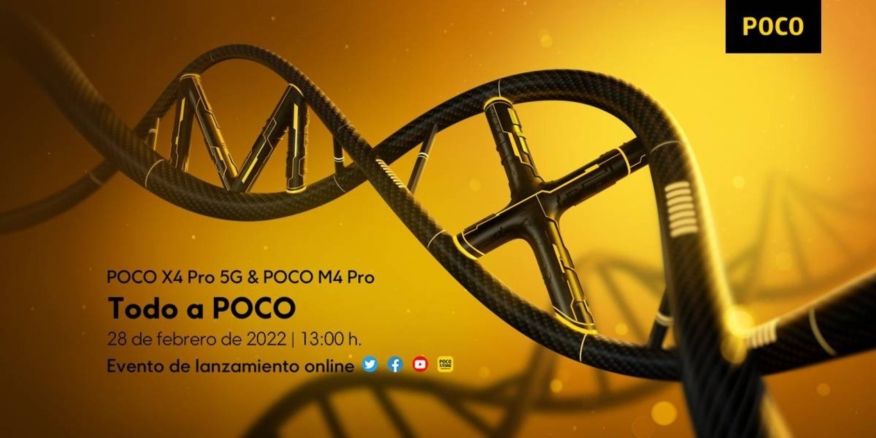 cartel presentación POCO X4 Pro 5G y M4 Pro