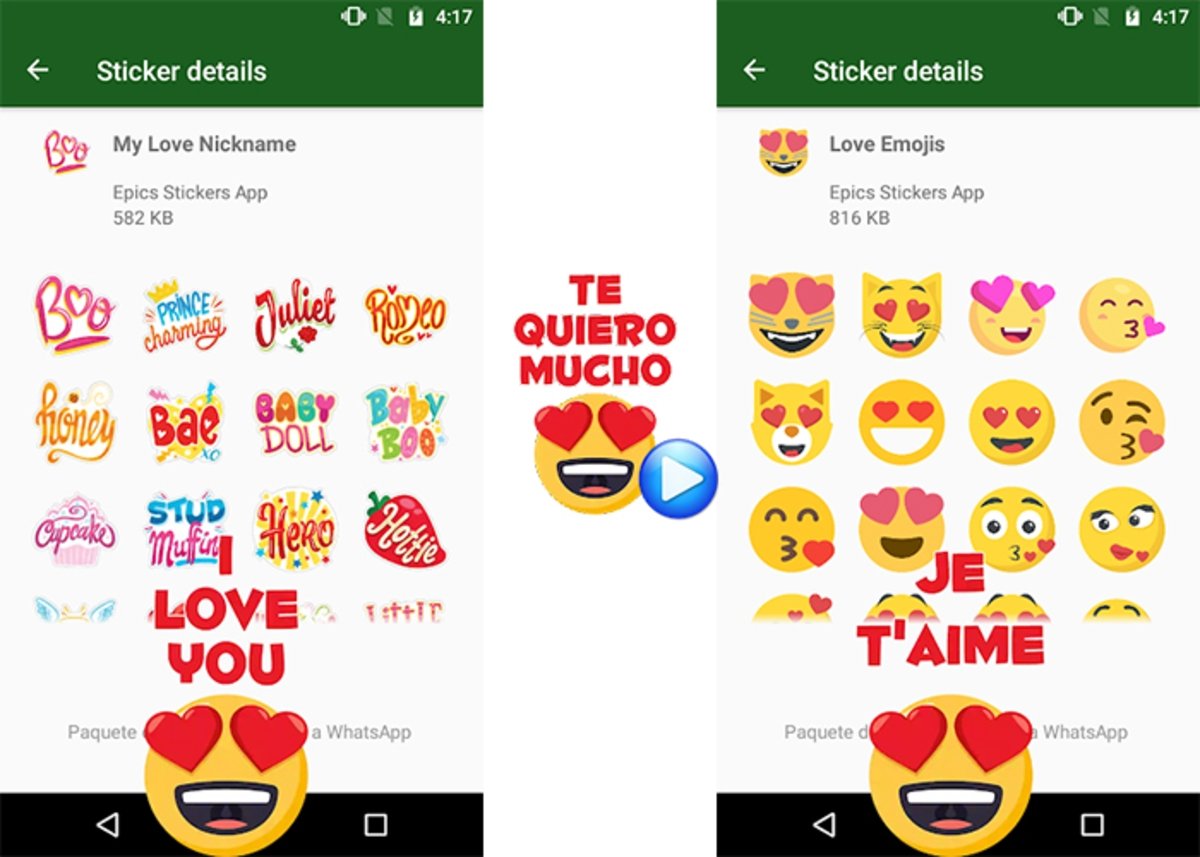 Animated and totally free stickers for WhatsApp