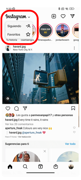 Cómo activar el feed cronológico en Instagram