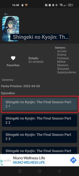 Esta es la mejor aplicación para ver anime gratis en tu Android