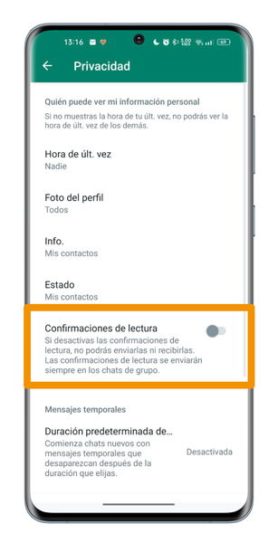 Cómo ocultar el check azul de WhatsApp: hazlo paso a paso