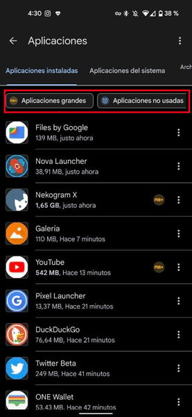 ¿Quieres liberar espacio en tu móvil? Files de Google te muestra qué aplicaciones desinstalar