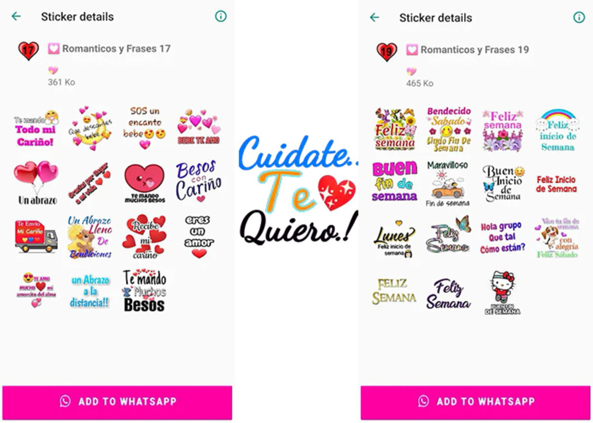 Los mejores packs de stickers para decir "Te quiero" en WhatsApp