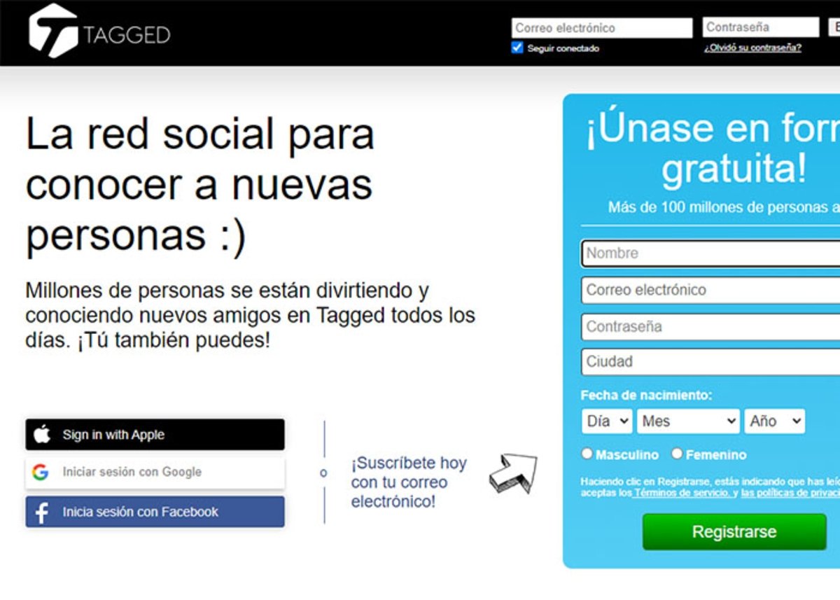 Tagged: una red social para conocer a nuevas personas