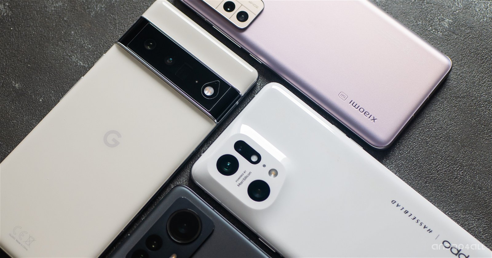 Varios smartphones de 2022.