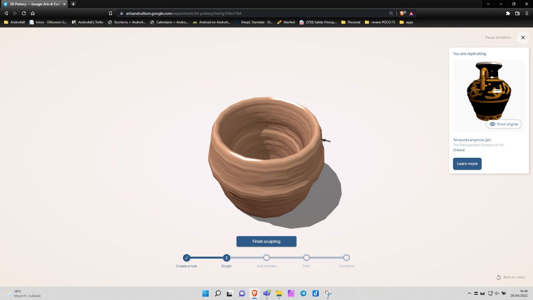 Google tiene un juego que te permite crear jarrones 3D (y es más adictivo de lo que parece)