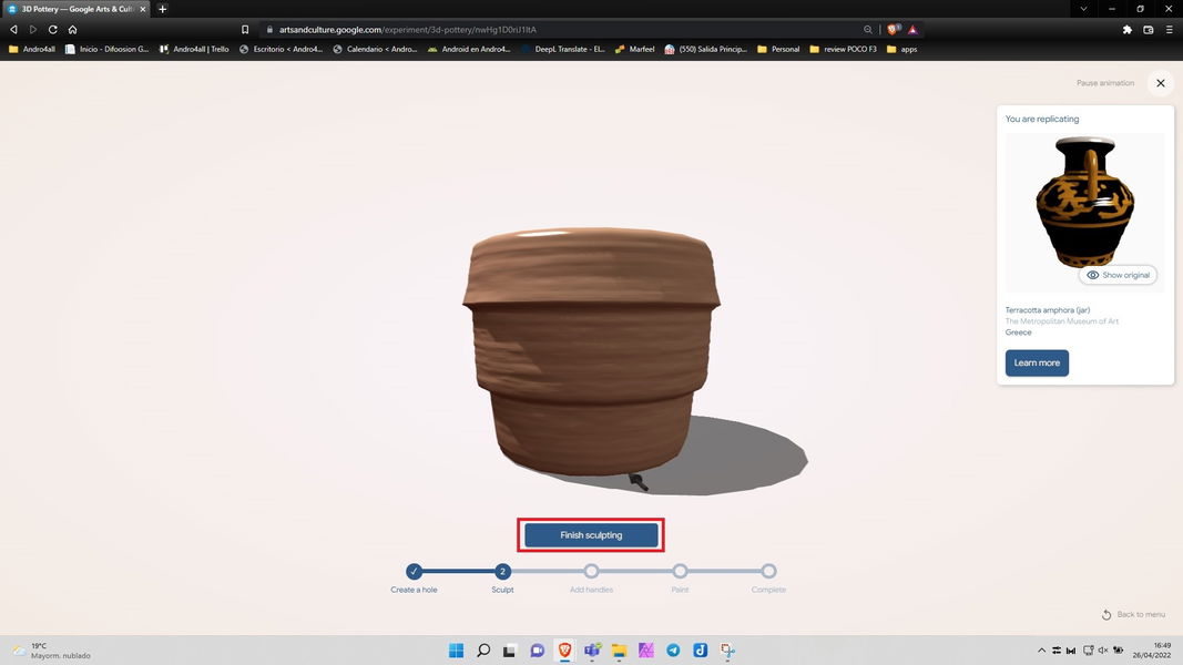 Google tiene un juego que te permite crear jarrones 3D (y es más adictivo de lo que parece)