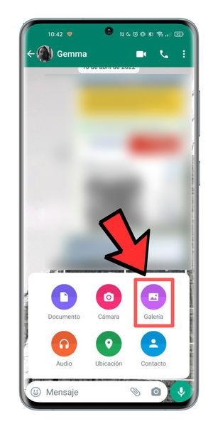 Cómo editar o cortar fotos en WhatsApp