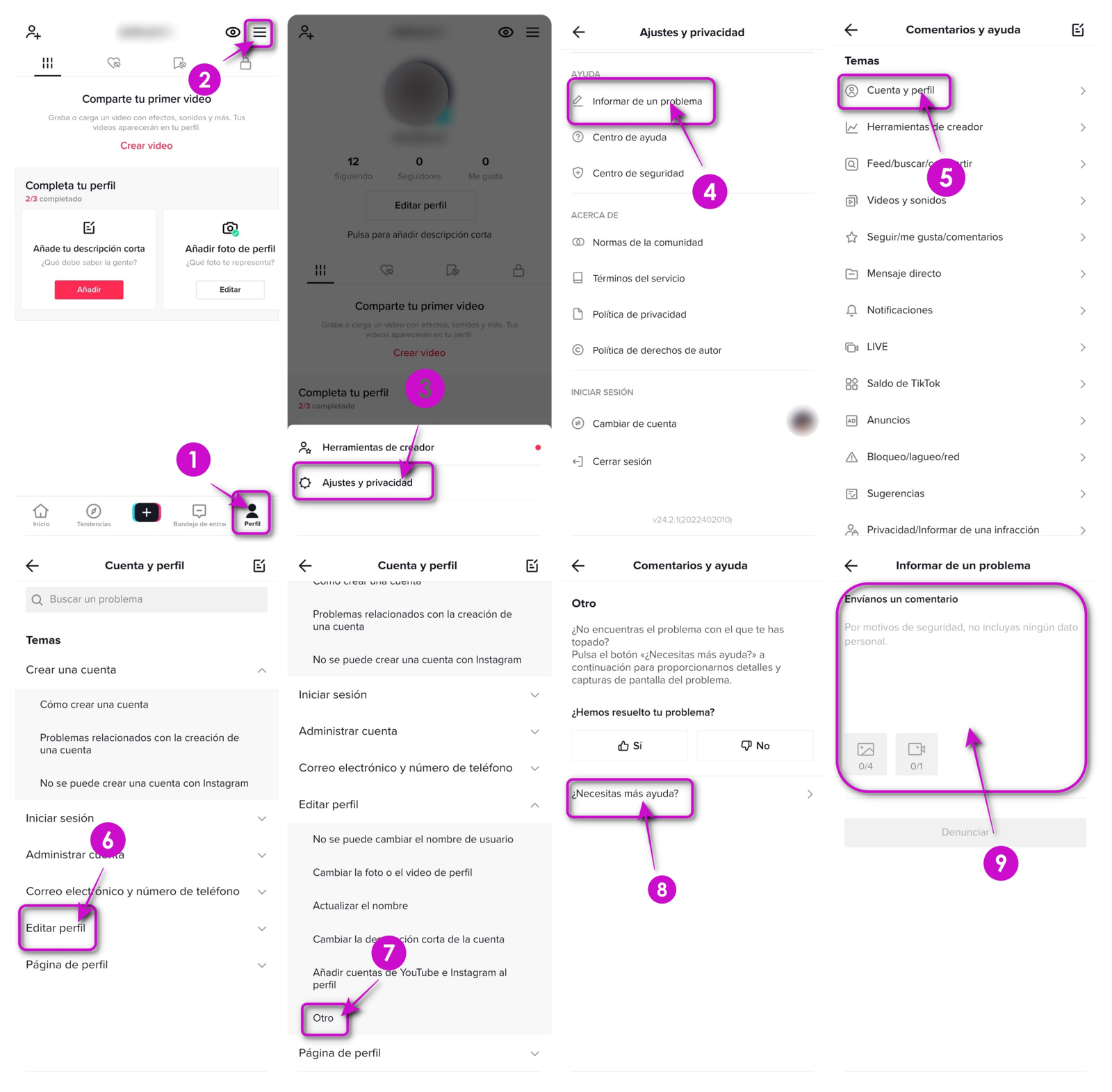 Cómo cambiar la edad en TikTok